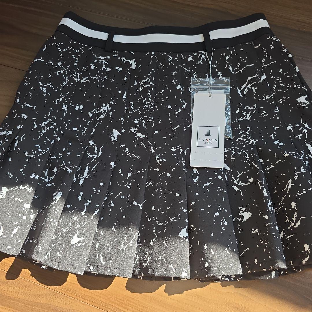 ランバンスポール　スプラッタープリント フレアスカート Lサイズ