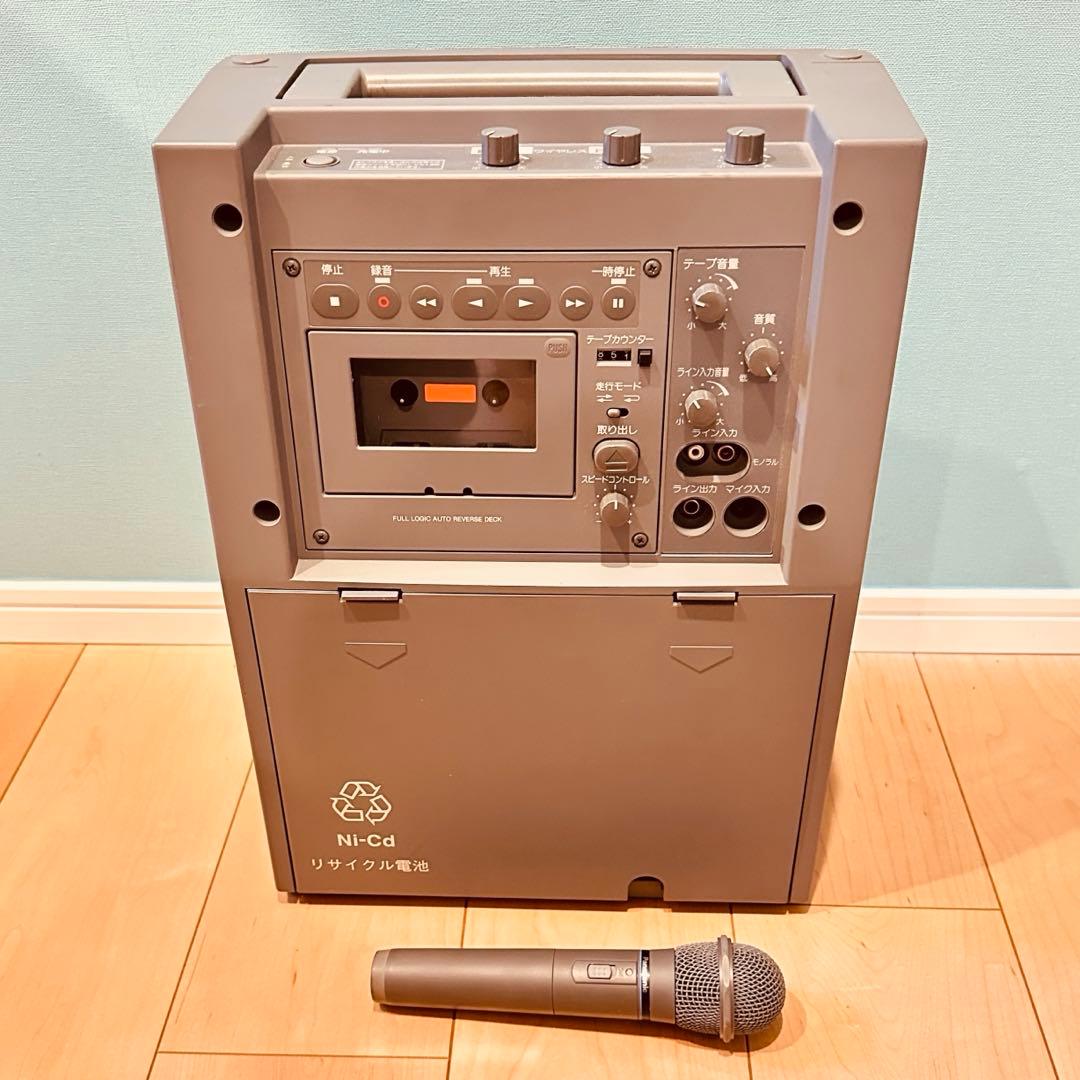 パナソニック WX-281C ワイヤレス アンプ マイク カセット デッキ