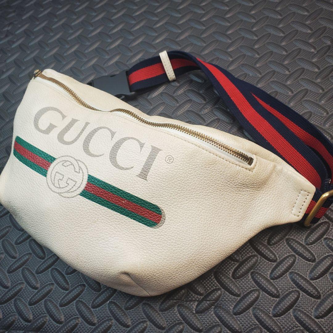 GUCCI グッチ シェリーライン ヴィンテージロゴ ウエストバッグ 中古品