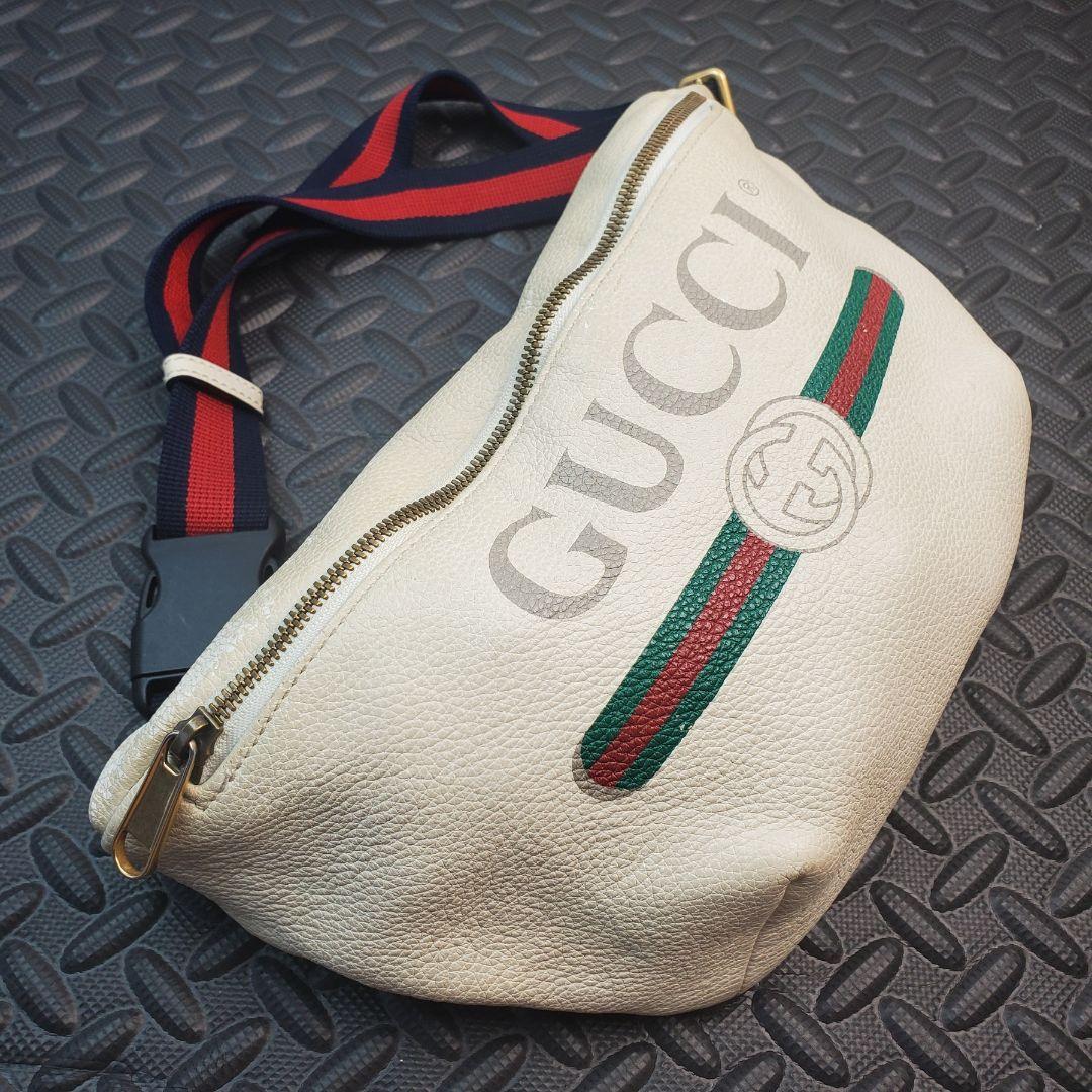 GUCCI グッチ シェリーライン ヴィンテージロゴ ウエストバッグ 中古品