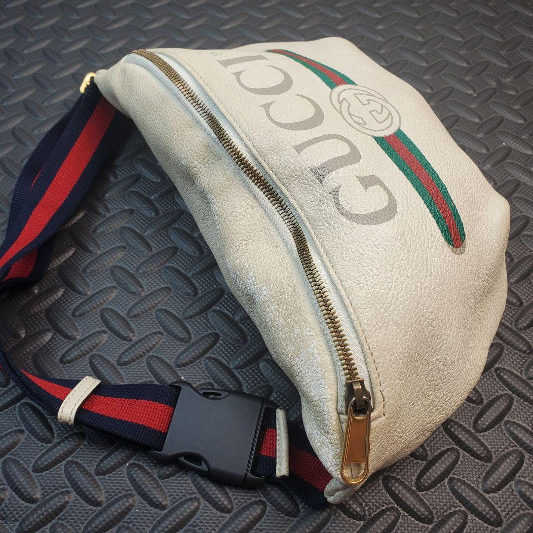 GUCCI グッチ シェリーライン ヴィンテージロゴ ウエストバッグ 中古品