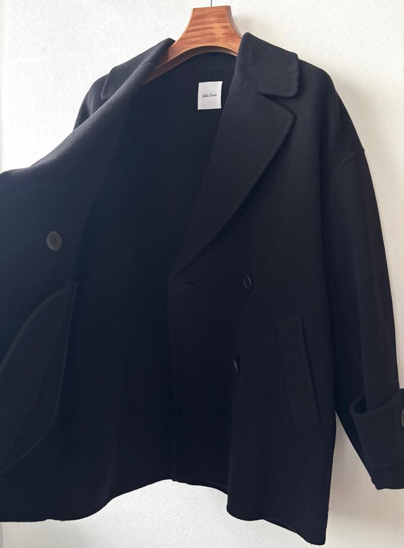 《新品タグ付き》ミラオーウェン woolコクーンシルエットピーコート