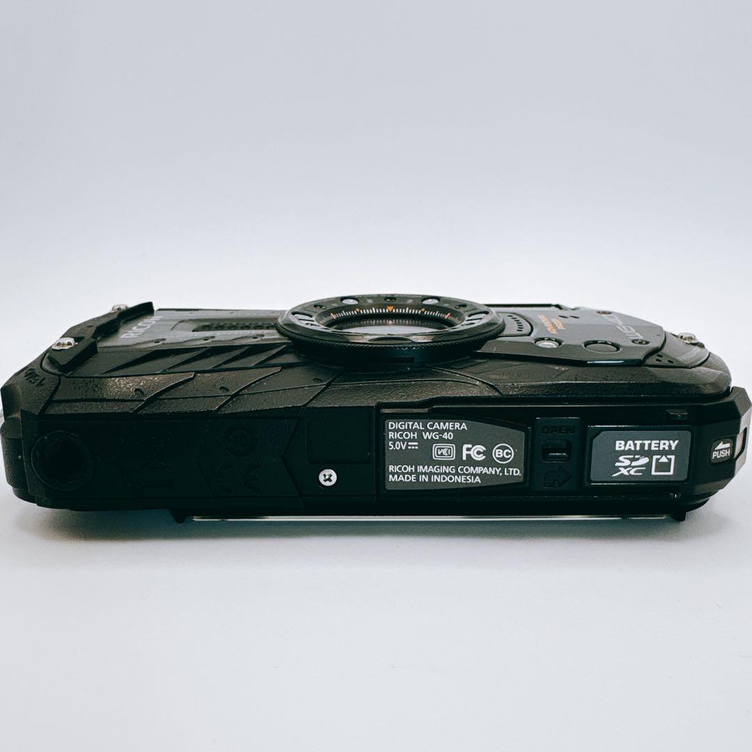 RICOH WG-40（ブラック）防水・耐衝撃カメラ