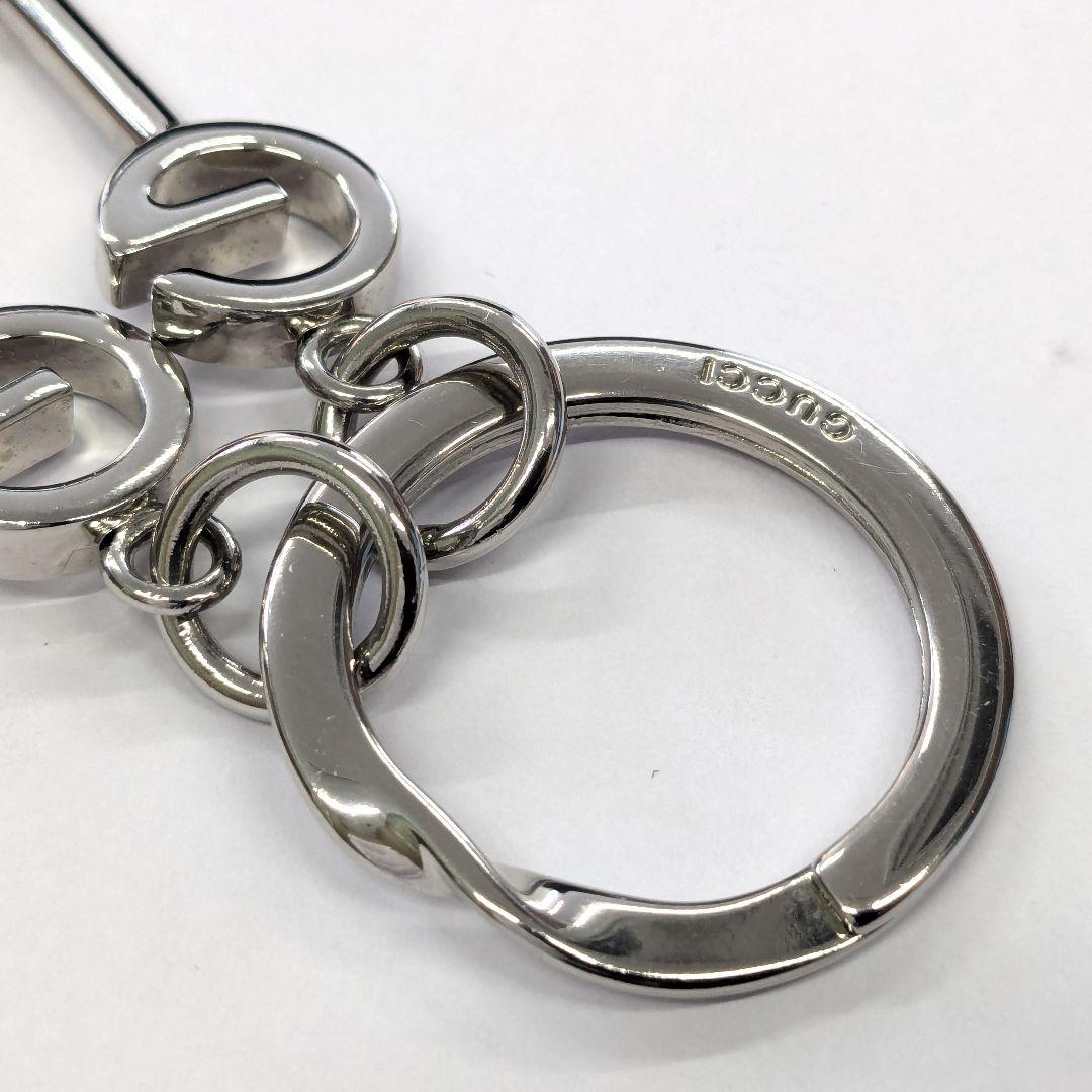 グッチ キーリング シルバーGロゴ 鍵モチーフ 箱保存袋つき 未使用品