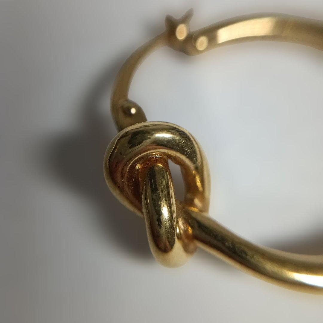 CELINE ゴールド ノットデザイン ピアス(片耳)