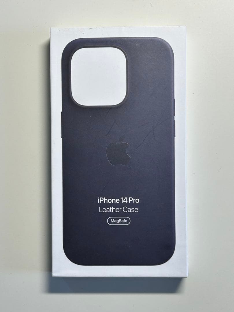 【新品】純正 iPhone 14 Pro レザーケース・インク①