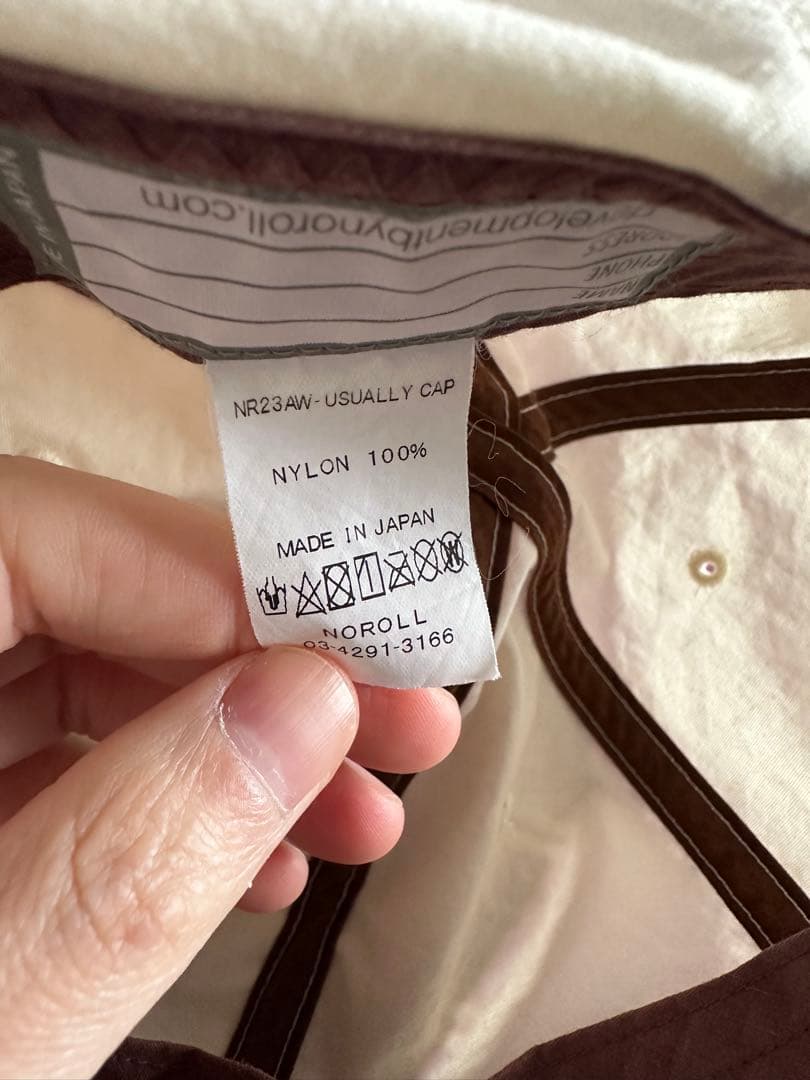 【美品】NOROLL USUALLY CAP WHITE 23AW 白