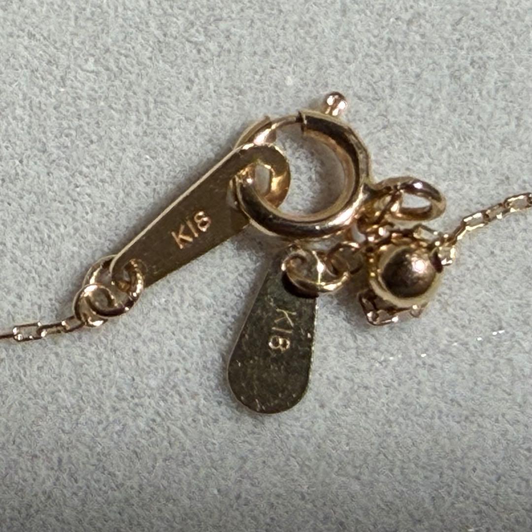 K18 ゴールド サークルモチーフ ネックレス