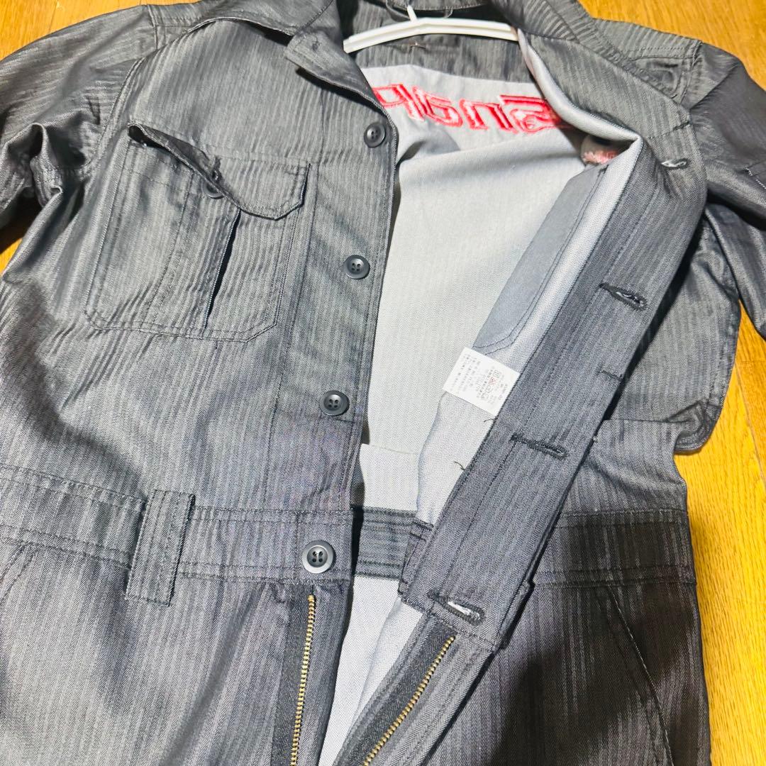 値下げ⭐︎Snap-on ストライプ オーバーオール