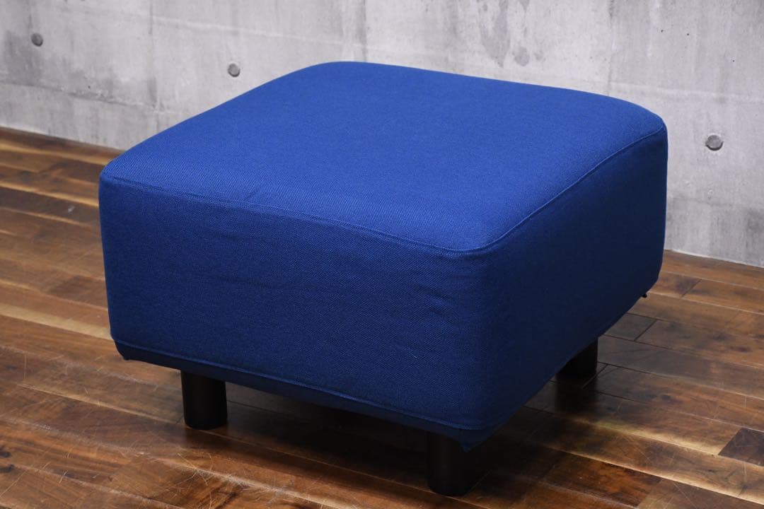ECC2 MUJI 無印良品 ソファベンチ用オットマン ブルー系 カバーリング