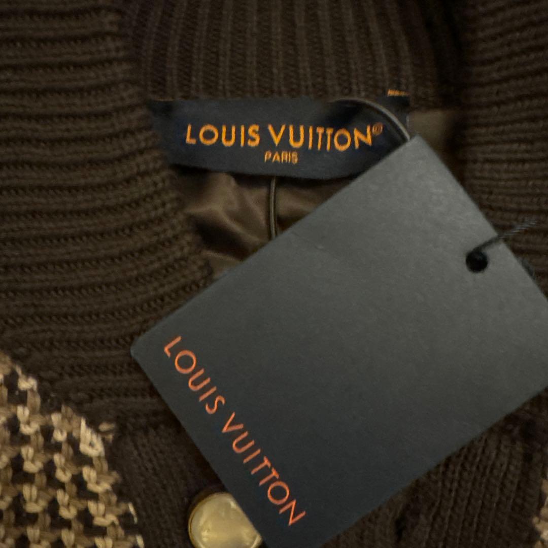 LVメンズ ニット ジャンパー ボタンコットンブレンドブルゾン 新品未使用