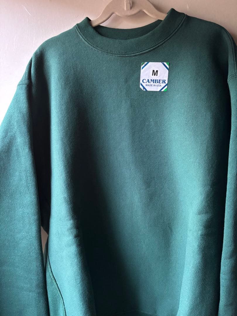 【未使用】CAMBERスウェット グリーン Mサイズ