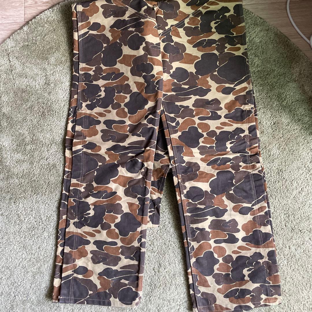 carharttカーハート　100周年　80s オーバーオール　カモ　ダブルニー