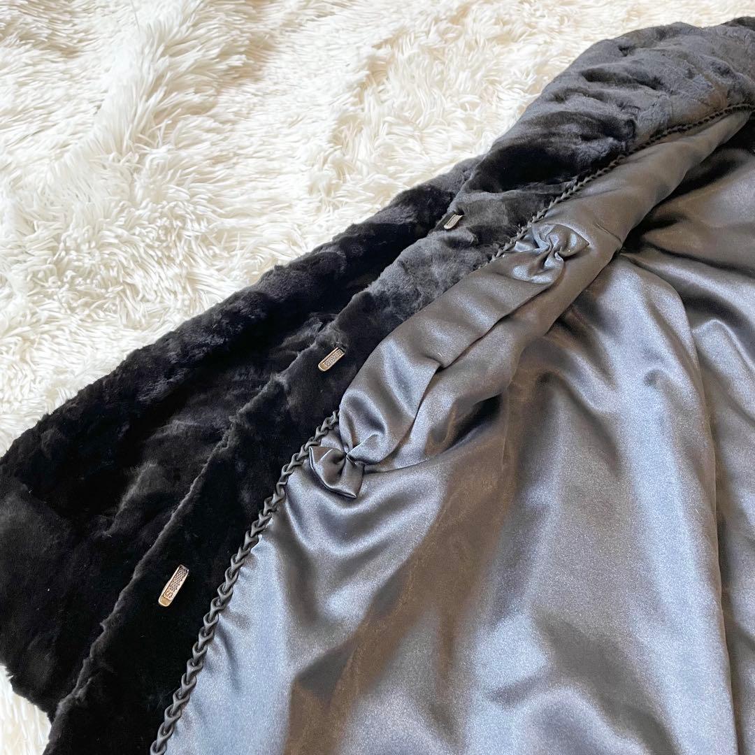 ジャケット・アウター Sheared Mink Long Coat Free Size Brown