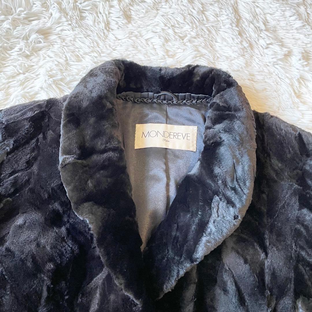 ジャケット・アウター Sheared Mink Long Coat Free Size Brown