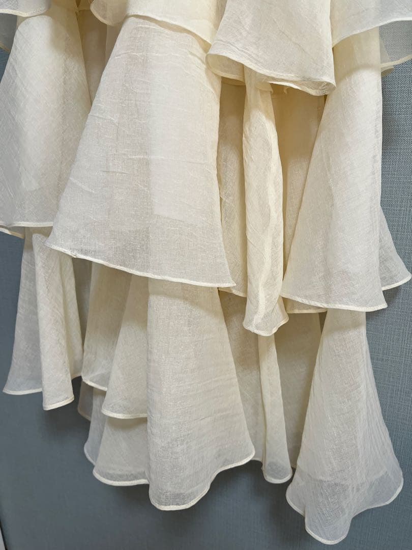 celon frilly tiered dress セロン アイボリー