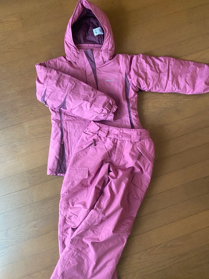 tmkmai様　Patagonia スキーウェア　kids mサイズ　ピンク