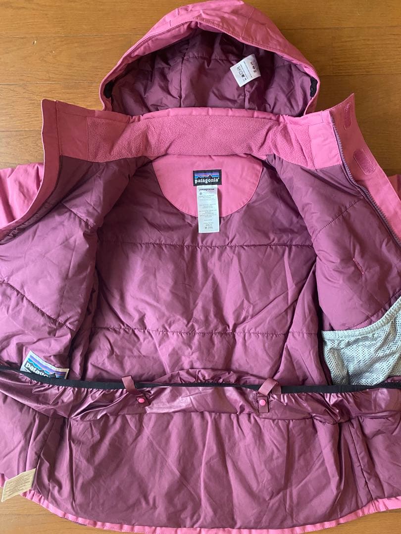 tmkmai様　Patagonia スキーウェア　kids mサイズ　ピンク