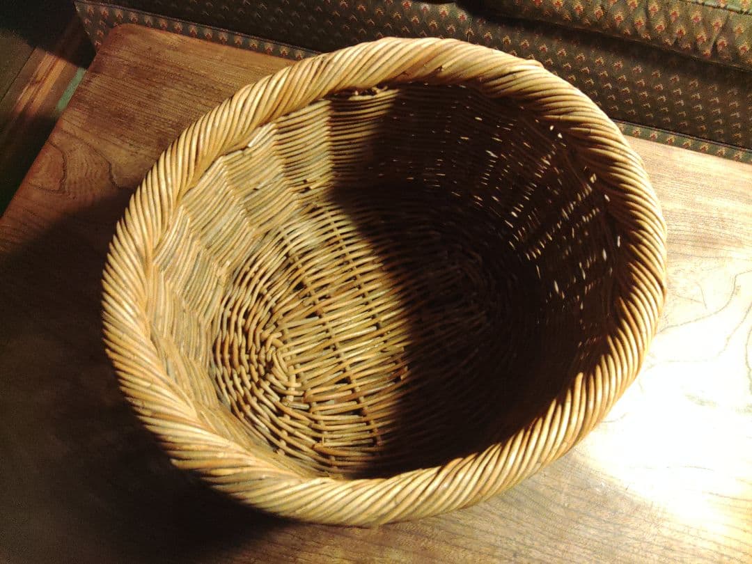 michiko様　籐 バスケット かご　ラタン　アンティーク　ヴィンテージ