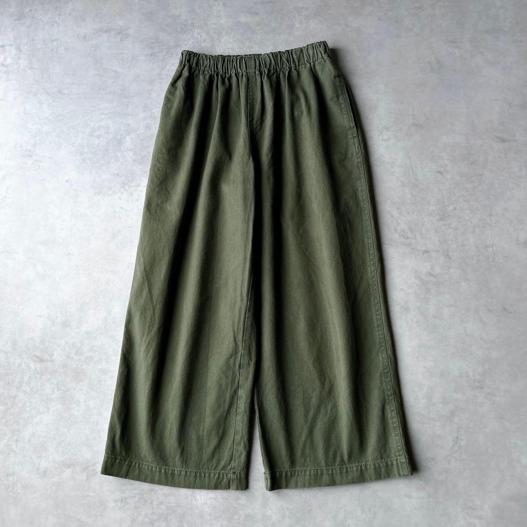 コムデギャルソンコムデギャルソン コットン　パンツ　ウエストゴム　カーキ