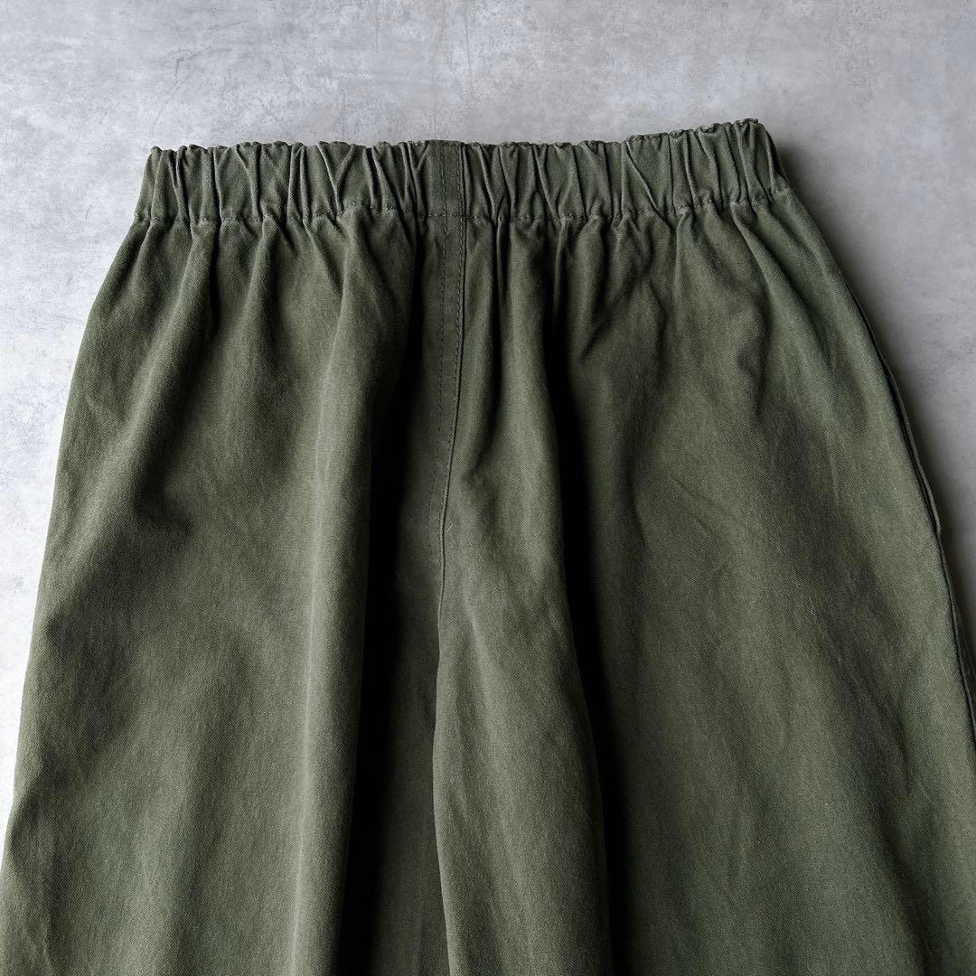 コムデギャルソンコムデギャルソン コットン　パンツ　ウエストゴム　カーキ