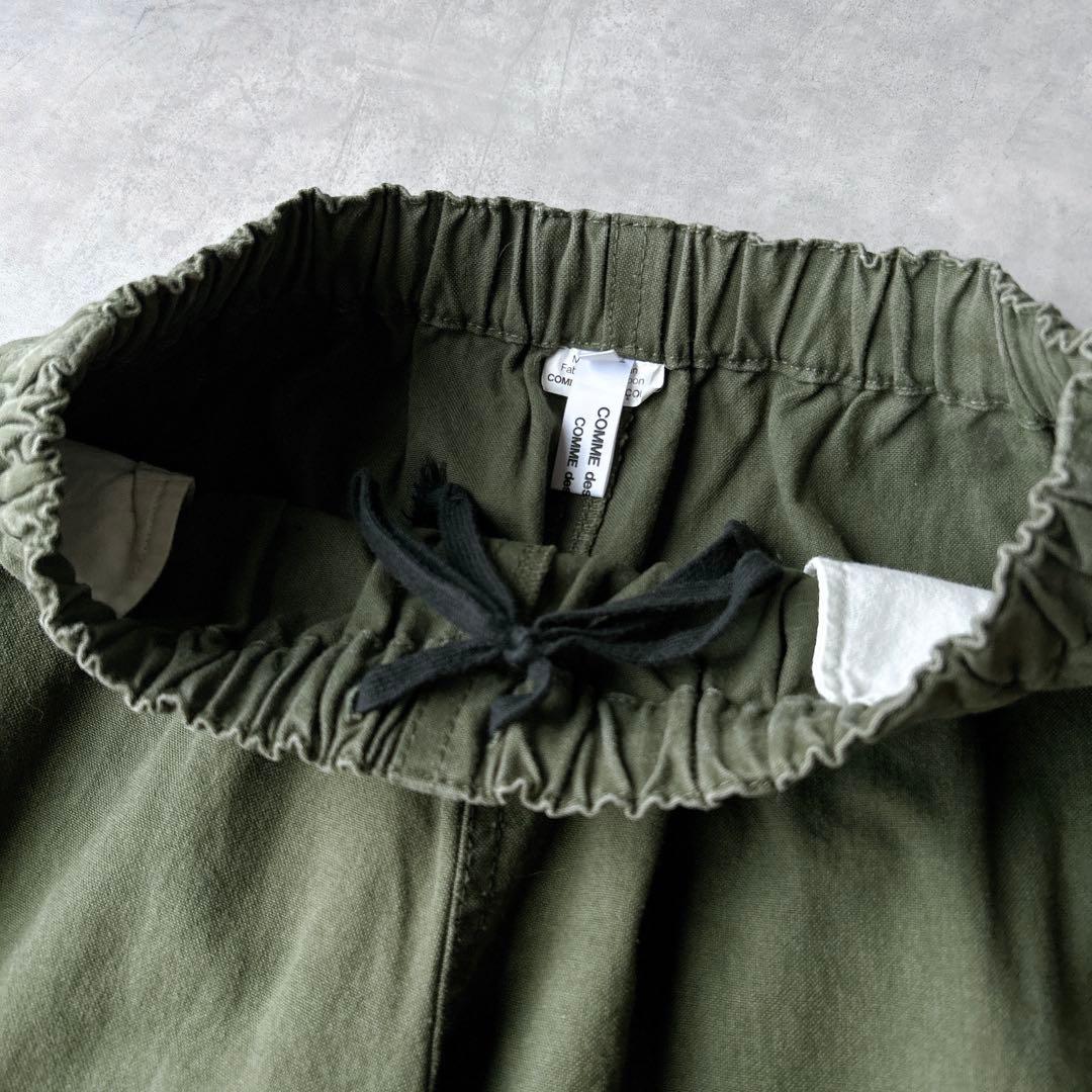 コムデギャルソンコムデギャルソン コットン　パンツ　ウエストゴム　カーキ
