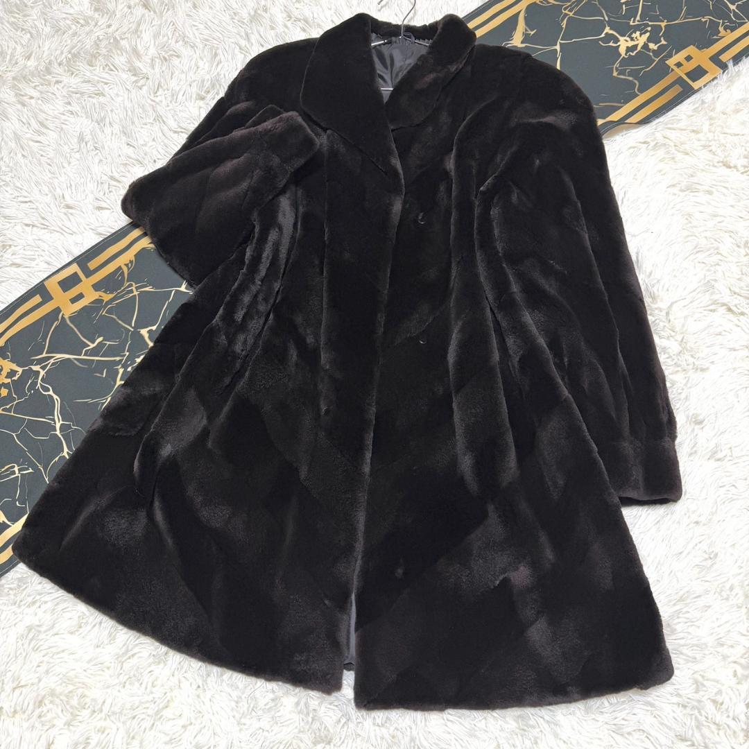 総丈91cm SAGAMINK ロングミンクコート サガミンク リアルファー