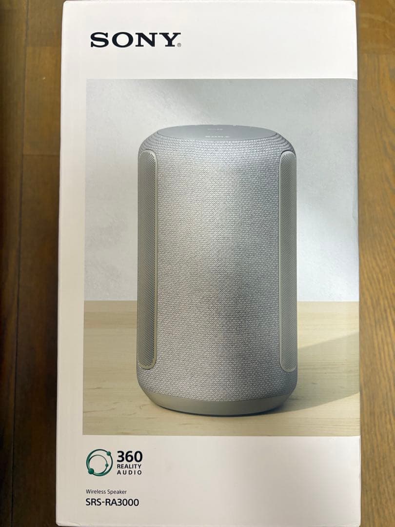 【未使用】SONY SRS-RA3000 ワイヤレススピーカー　ライトグレー