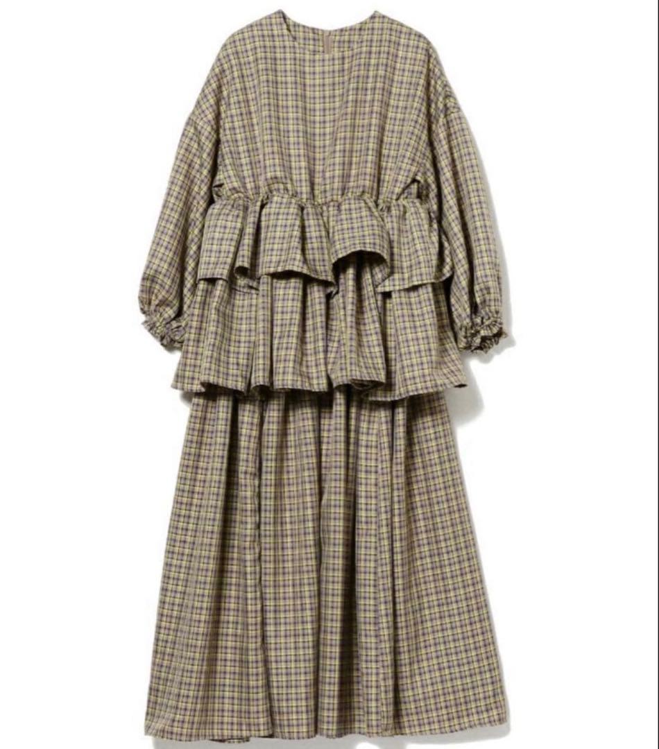 Aya × CAROLINA GLASER / チェック フリルワンピース