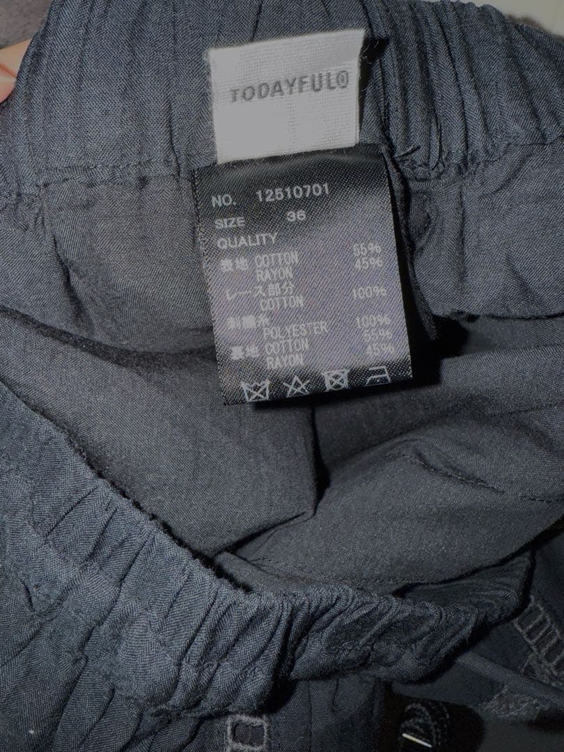 TODAYFUL◻︎Embroidery Patchwork Trousers36