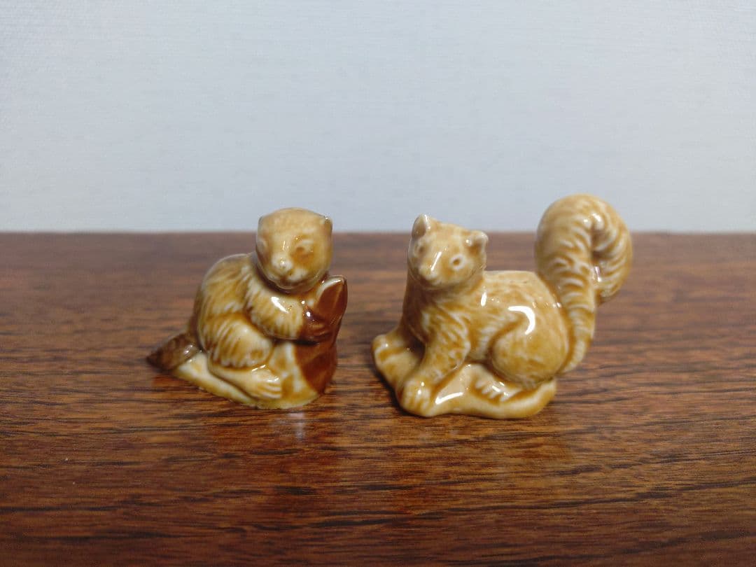 【合計3点】ロイヤルコペンハーゲン リス置物 フランス陶器の置物