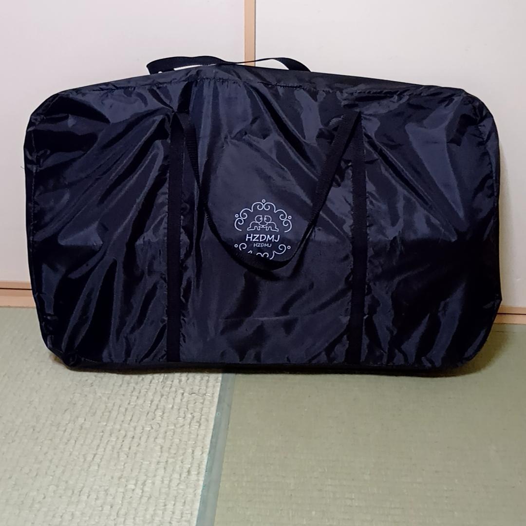 HZDMJ 折りたたみ　ベビーベッド　添い寝　グレー　取扱説明書・収納袋付属