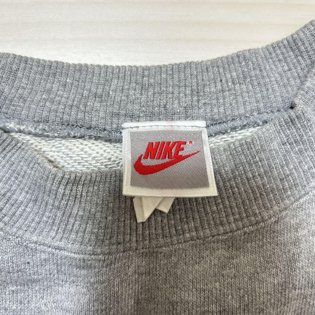 90s NIKE ナイキ スウェット トレーナー ナイキスウォッシュ グレー M
