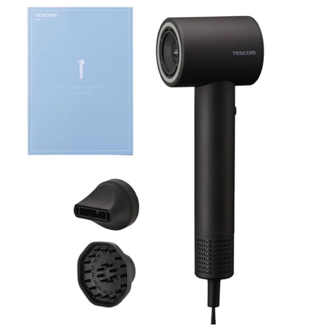 テスコム ドライヤー マイナスイオン ブラックTD863A-K