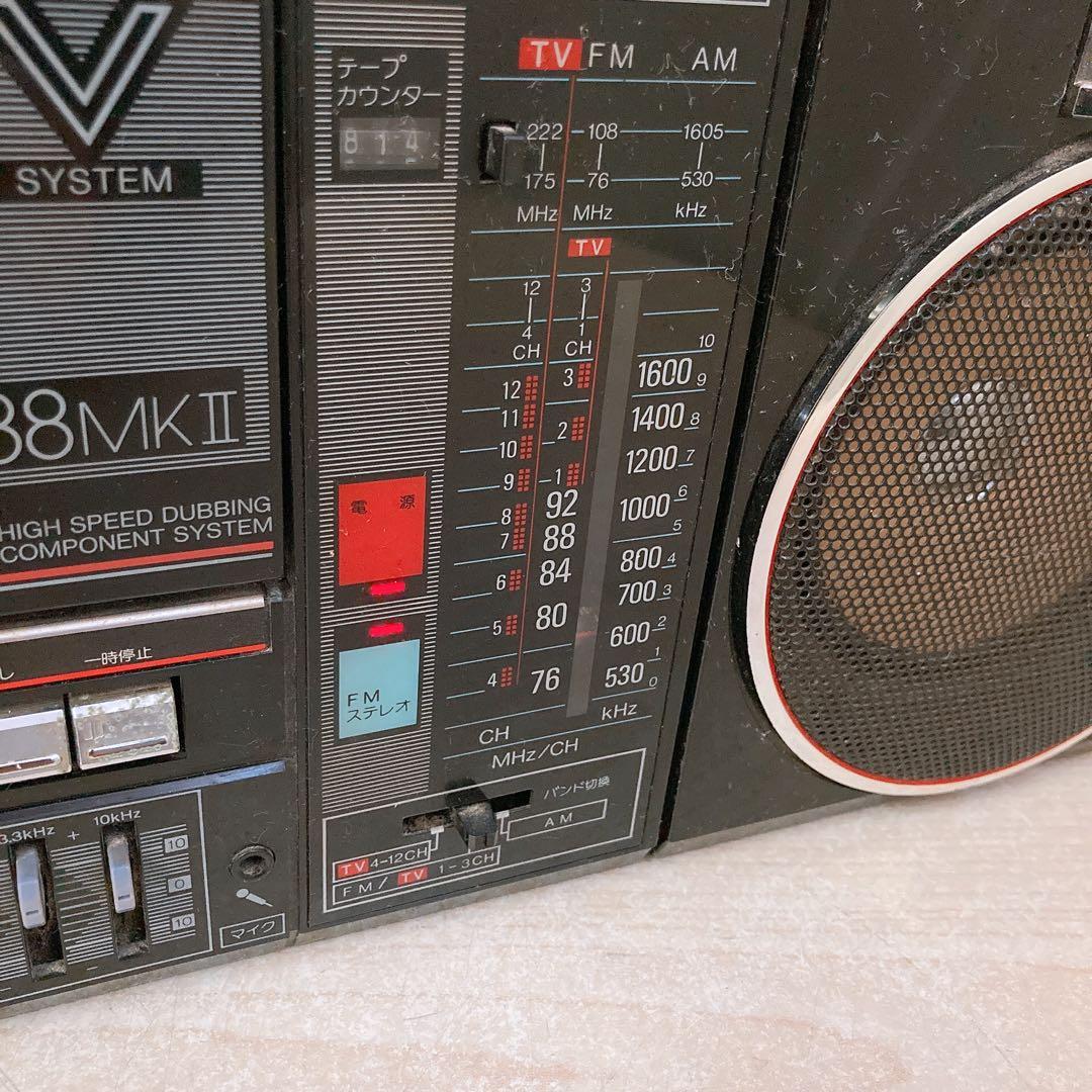 あ*し様 通電OK シャープ ラジカセ レトロ 当時物 QT88MKII SHA
