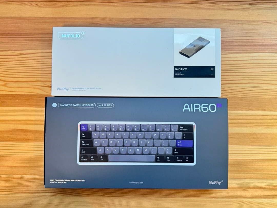 キーボード nuphy Air 60 HE jade pro + NuFolio V3