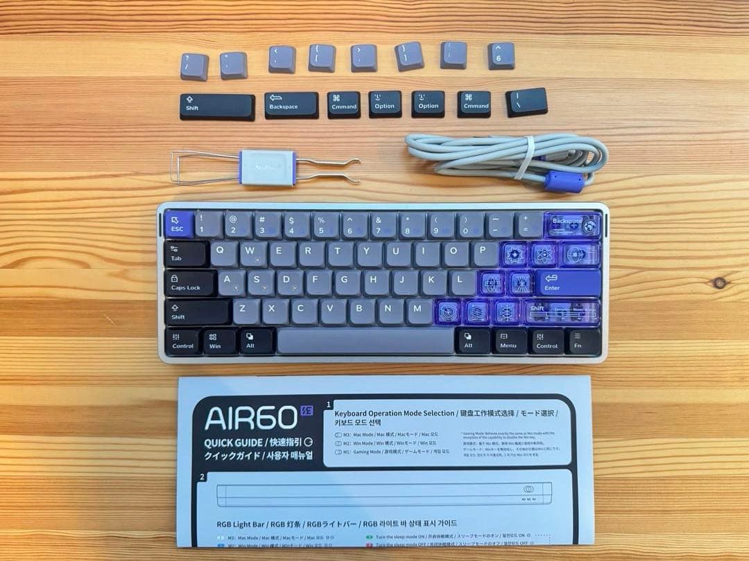 キーボード nuphy Air 60 HE jade pro + NuFolio V3