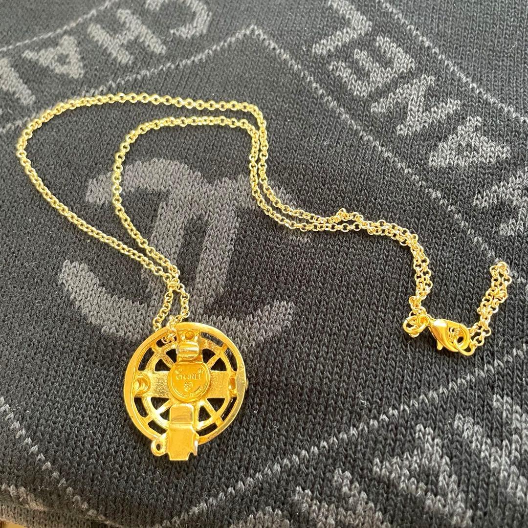 美品 CHANELネックレス ゴールド サークル チェーン社外品 リメイク