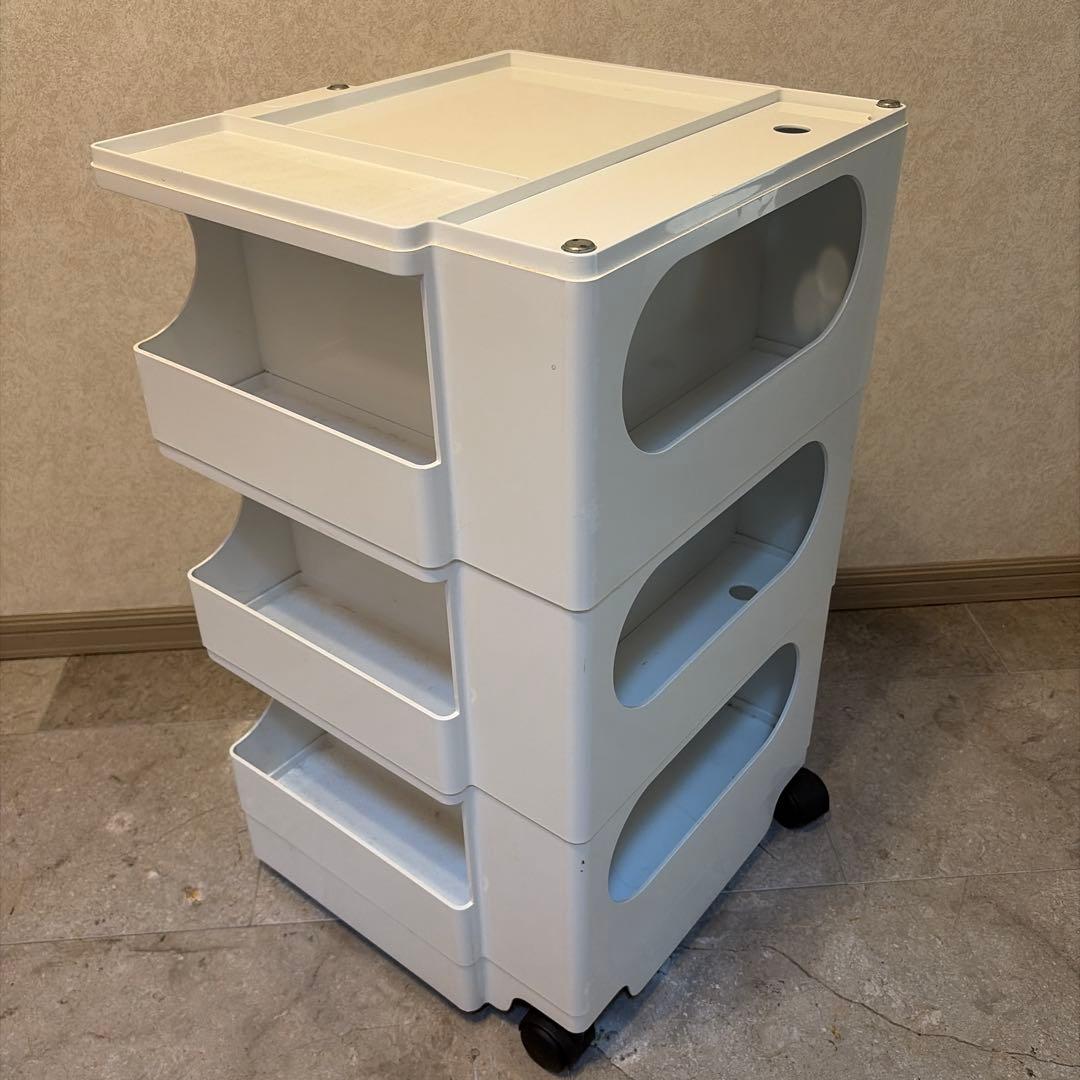 ボビーワゴン3段・5トレー（ホワイト）