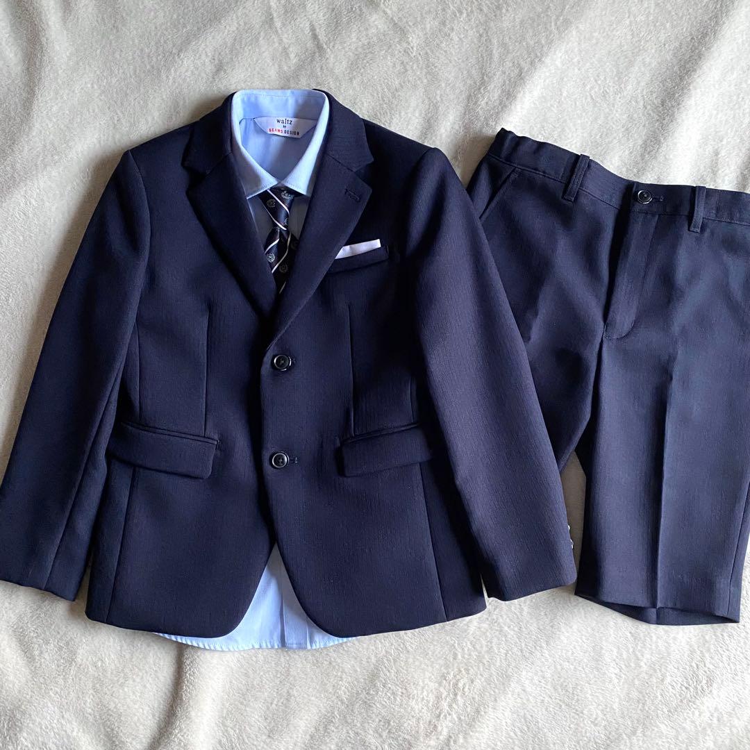 【極美品】ワルツバイビームスデザイン スーツセットアップ 130 5点セット