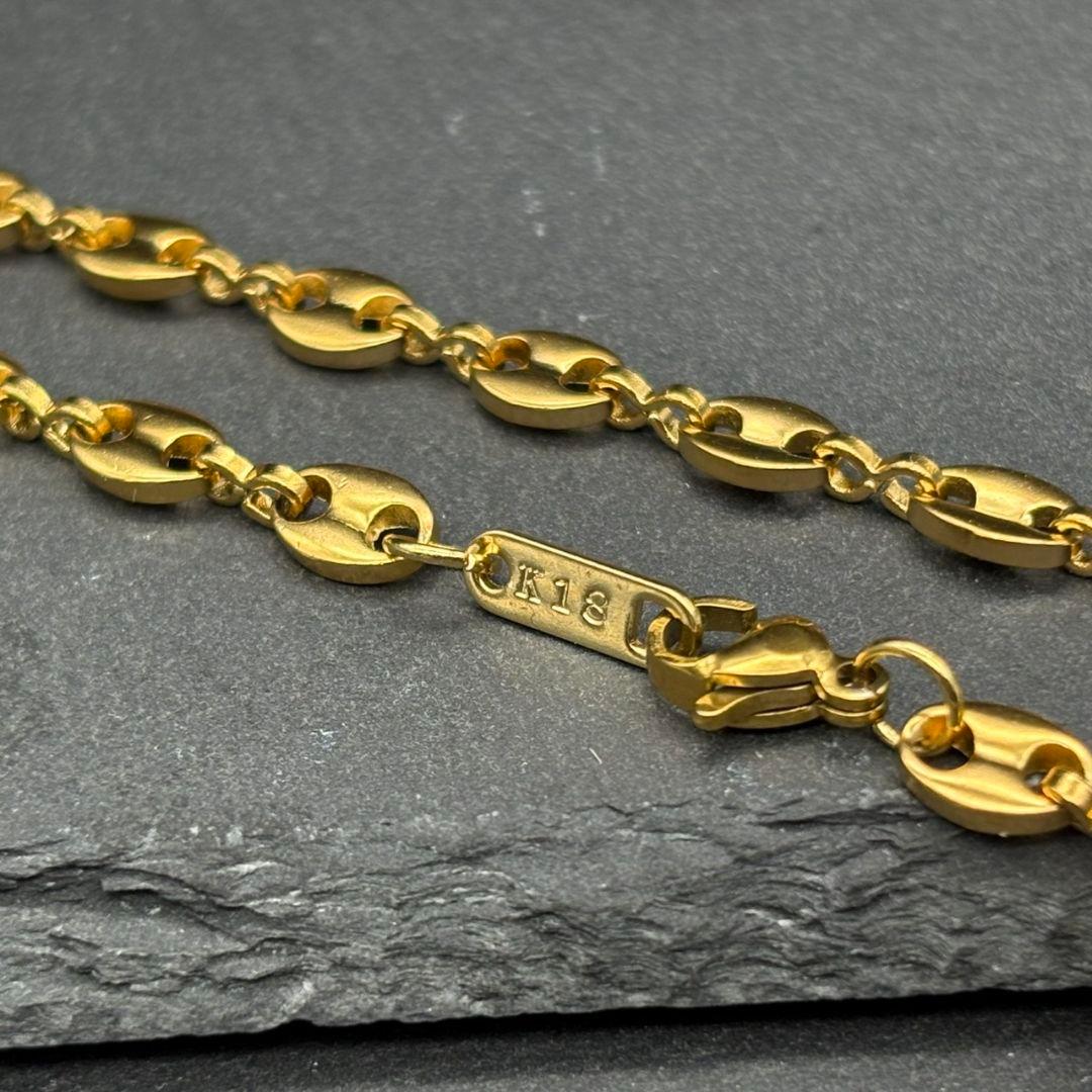 最高級 ヴィンテージ k18 ゴールド チェーン シンプル ネックレス 18金