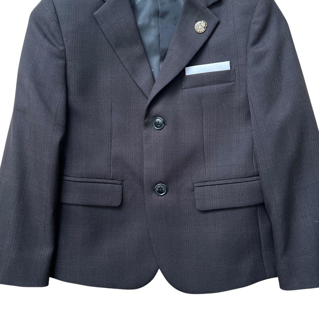 ワルツバイビームスデザイン　スリーピース　キッズフォーマル　120　チェック柄