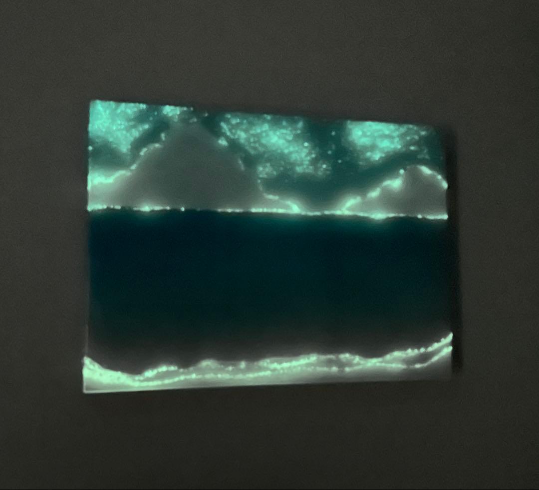 2025蓄光入りオーシャンレジンアート(A3パネル)No.13