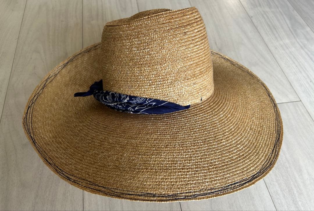 ponga様用【新品未使用】LolaHatsバンダナ付き麦わら帽子