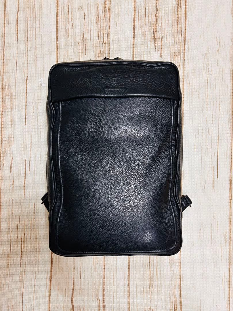 objects.io バックパック ミディアム　ブラック　防水レザー　土屋鞄