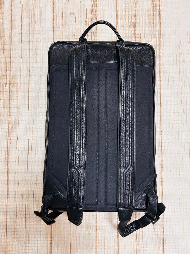 objects.io バックパック ミディアム　ブラック　防水レザー　土屋鞄