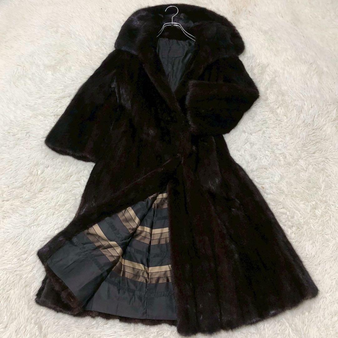 良品◎着丈110cm◎Dicker and Dicker ミンク ロングコート