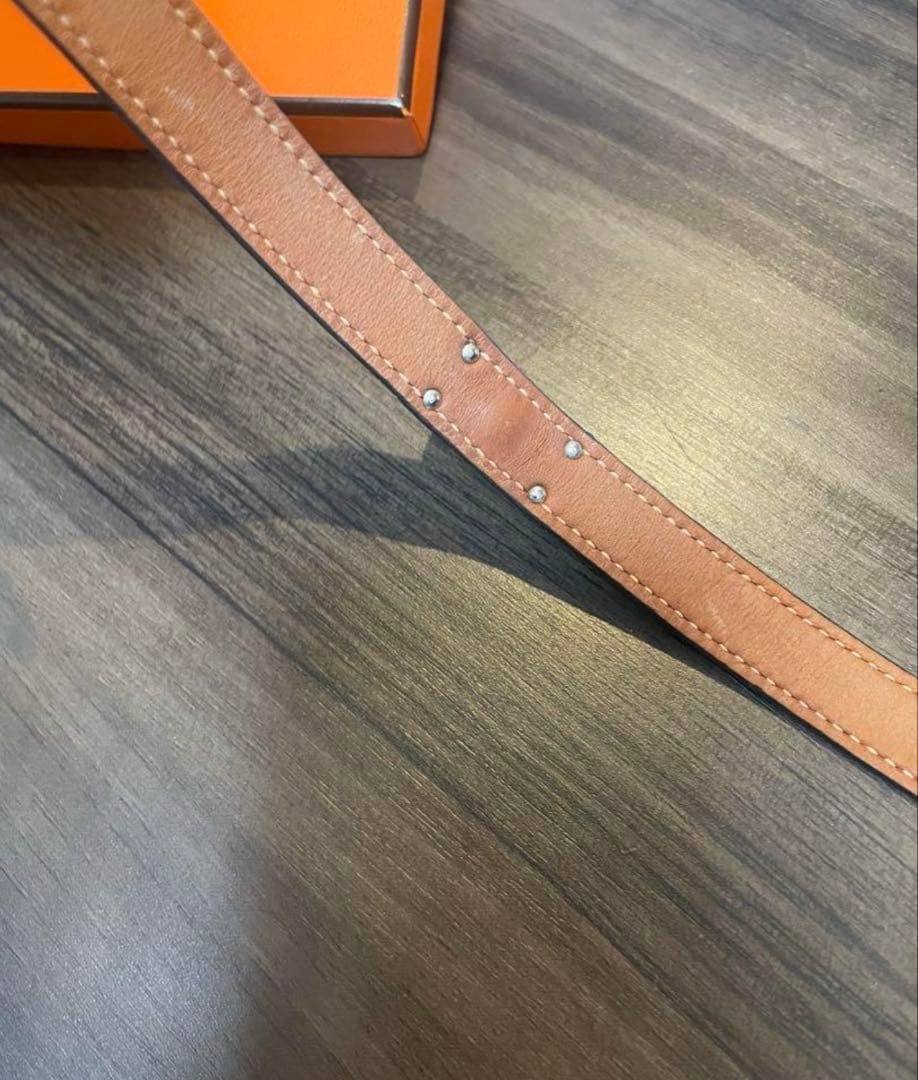 HERMES レザーブレスレット＜ケリー＞ドゥブルトゥール ブラック×シルバー