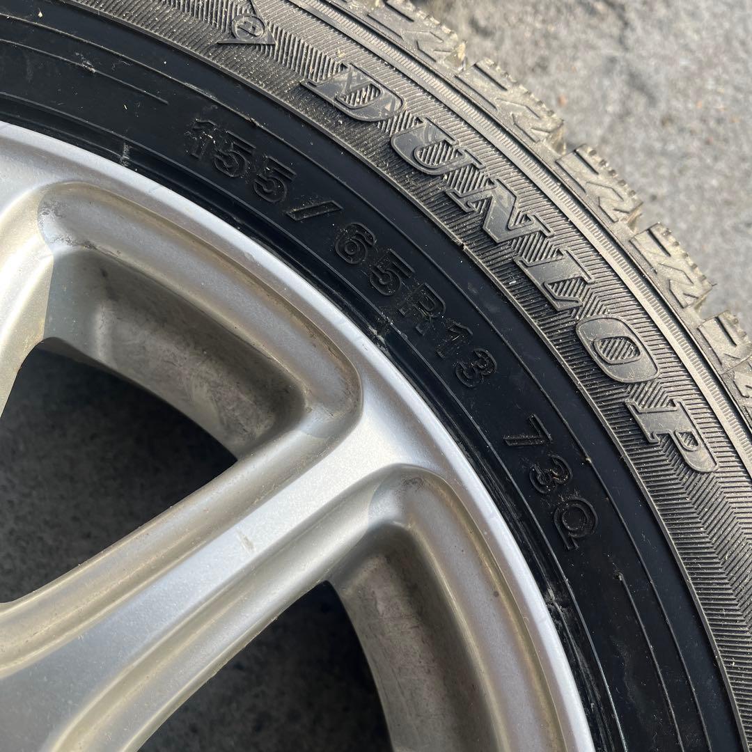 送料込.25年 WINTERMAX WT02 155/65R13 ホイールセット