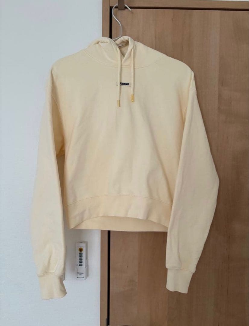 JACQUEMUS ジャックムス ロゴ パーカー クリーム S 正規品 美品
